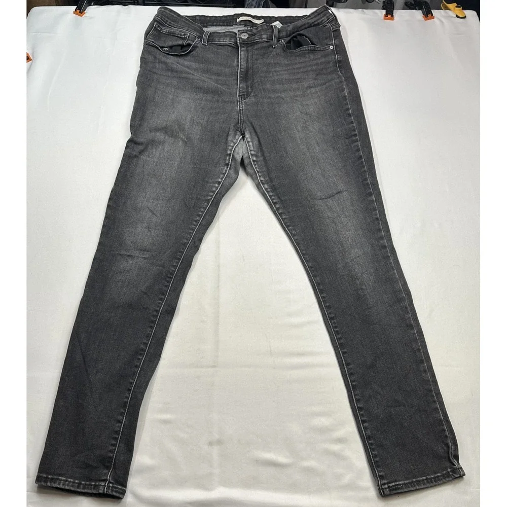 Levi's 721 Women's High‎ Rise Skinny Jeans Size 33 Waterless Stretch Denim Black